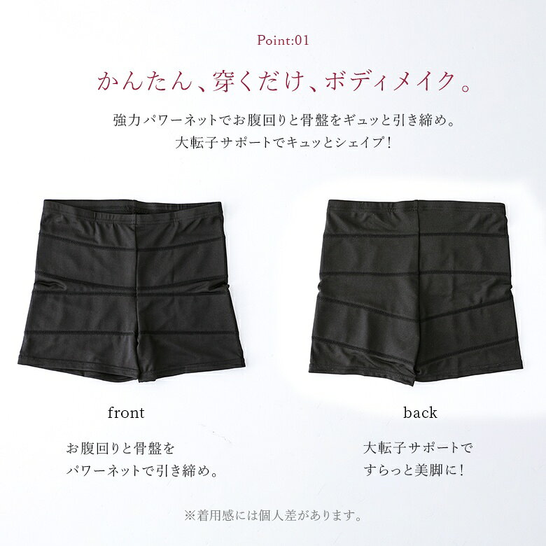 『美レギスラッと美脚1分丈レギンス』[レディース 補正下着 インナー スパッツ ガードル ぽっこりお腹 骨盤 引き締め パワーネット シェイプレギンス サポート ストレッチ 1分丈]◇※メール便可※【10】 osharewalker-10025077 オシャレウォーカー osharewalker サンプル画像3