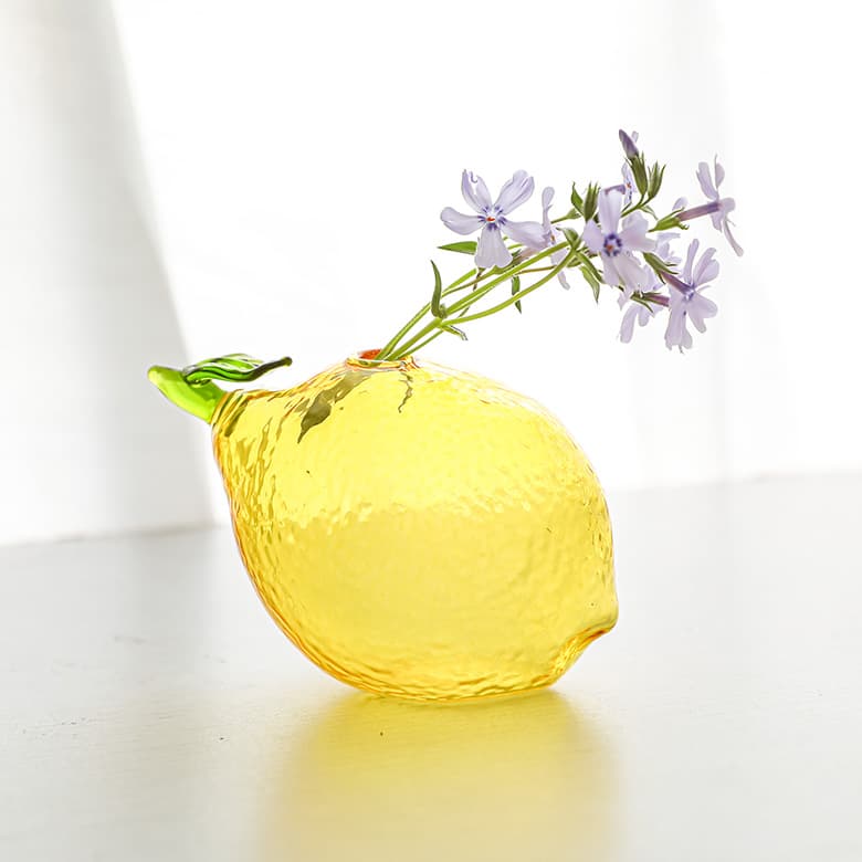 レモンイエロー 工芸ガラス 花瓶 置物 楽天市場】レモンイエロー(花瓶|インテリア小物・置物