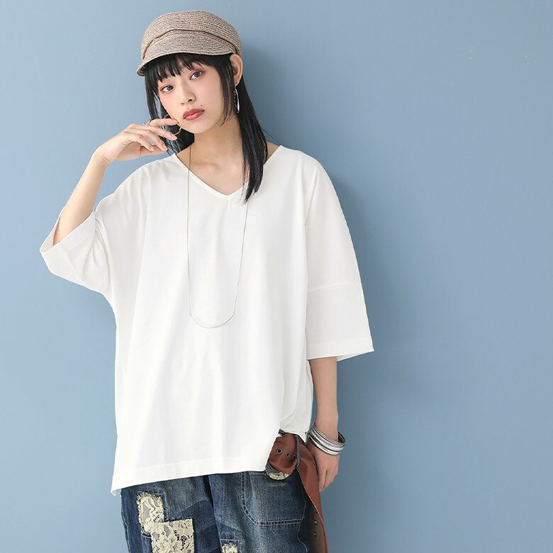 【送料無料・数量限定】『レースデニムでシンプルTもお洒落コーデに！コーデ2点SET』[福袋 2022 レディース 2点セット 春夏 Tシャツ 半袖 汗ジミ防止 レースデニム ロングパンツ 異素材MIX]※返品・交換不可※【メール便不可】