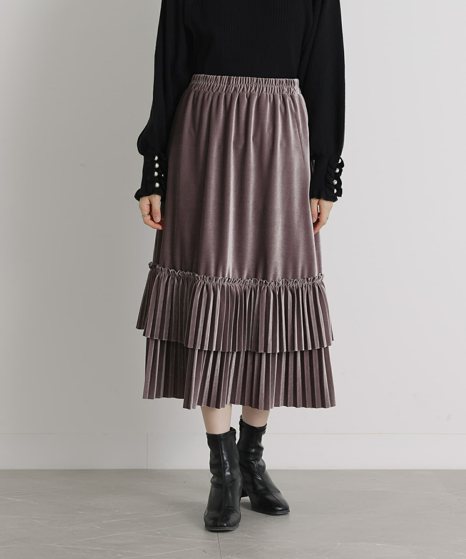 ロングスカート ベロア ブラウン ブラック S/3XL 楽天市場】スカート(サイズ(S/M/L)3L・素材(生地・毛糸