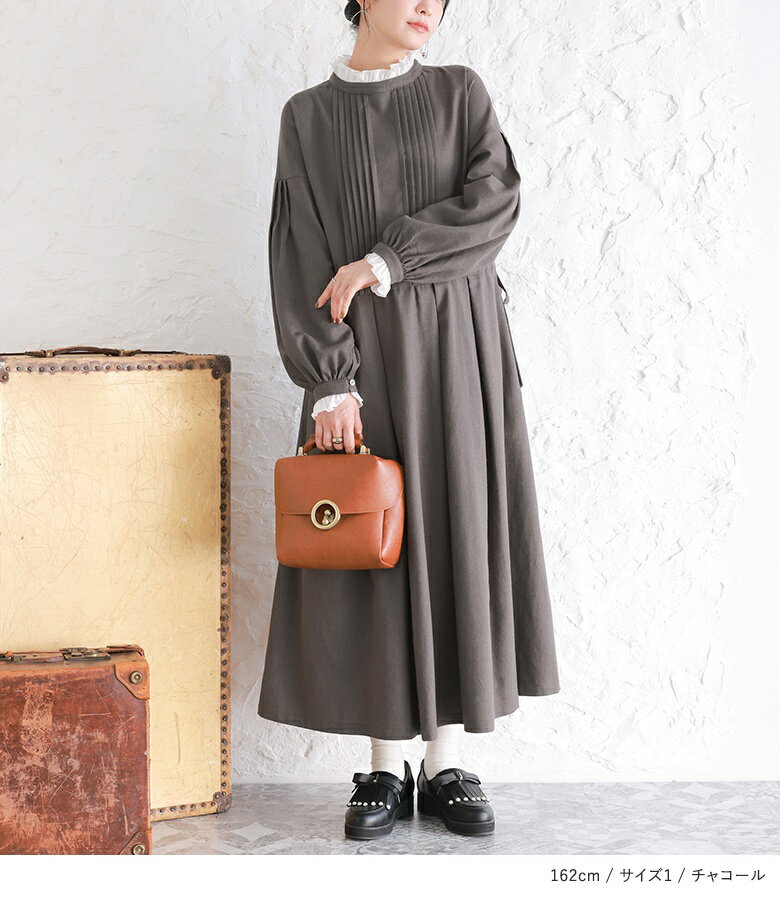 ワンピース ロングワンピース 長袖ワンピース レディース 長袖 春 秋 冬 ロング丈 ...