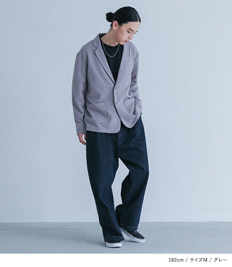 【40％OFF】ジャケット メンズ アウター テーラード 長袖 ストレッチ 動きやすい 羽織 ショート丈 ミディ丈 ミドル丈 ポケット 無地 綿混 伸縮性 オフィス ビジネス デイリー使い 春 夏 秋 冬 オシャレウォーカー◇【メール便不可】【20】