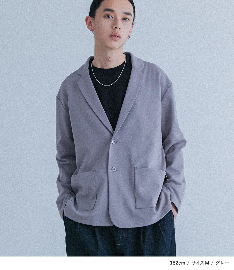 【40％OFF】ジャケット メンズ アウター テーラード 長袖 ストレッチ 動きやすい 羽織 ショート丈 ミディ丈 ミドル丈 ポケット 無地 綿混 伸縮性 オフィス ビジネス デイリー使い 春 夏 秋 冬 オシャレウォーカー◇【メール便不可】【20】