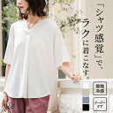 【期間限定!2点以上で15%OFF】Tシャツ カットソー トップス レディース チュニック 半袖 五分袖 スキッパー 接触冷感 キーネック 着回し イージーケア...