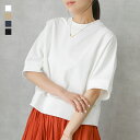 カットソー レディース トップス Tシャツ プルオーバー 半袖 5分袖...(4)