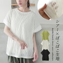 カットソー レディース トップス 半袖 フレンチスリーブ Tシャツ シ...(4)