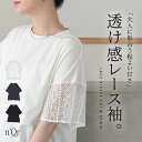 カットソー レディース トップス Tシャツ 半袖 レース 幾何学柄 無...(4)