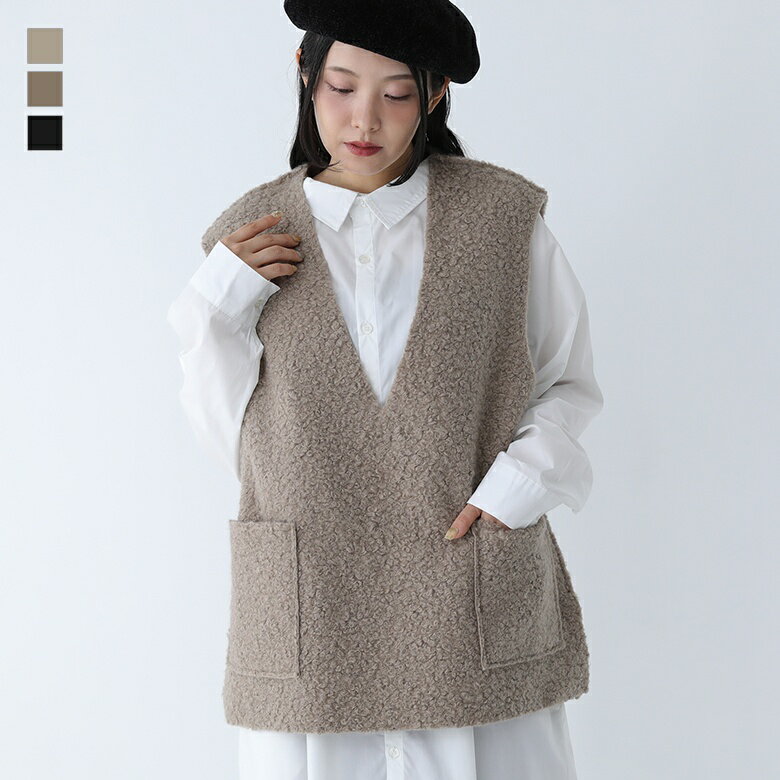 【40％OFF】ベスト レディース アウター ノースリーブ Vネック ...(4)