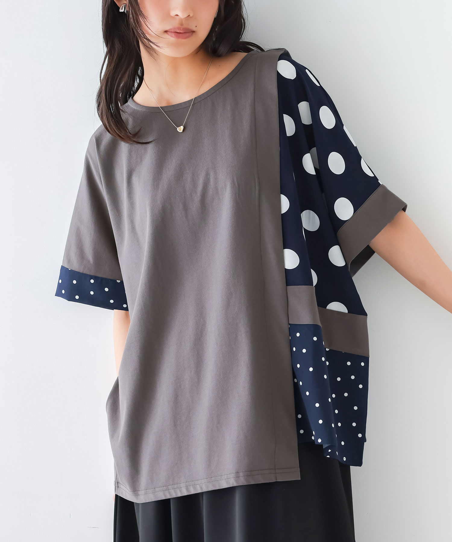 楽天市場】ドット 水玉（袖の長さ半袖）（Tシャツ・カットソー