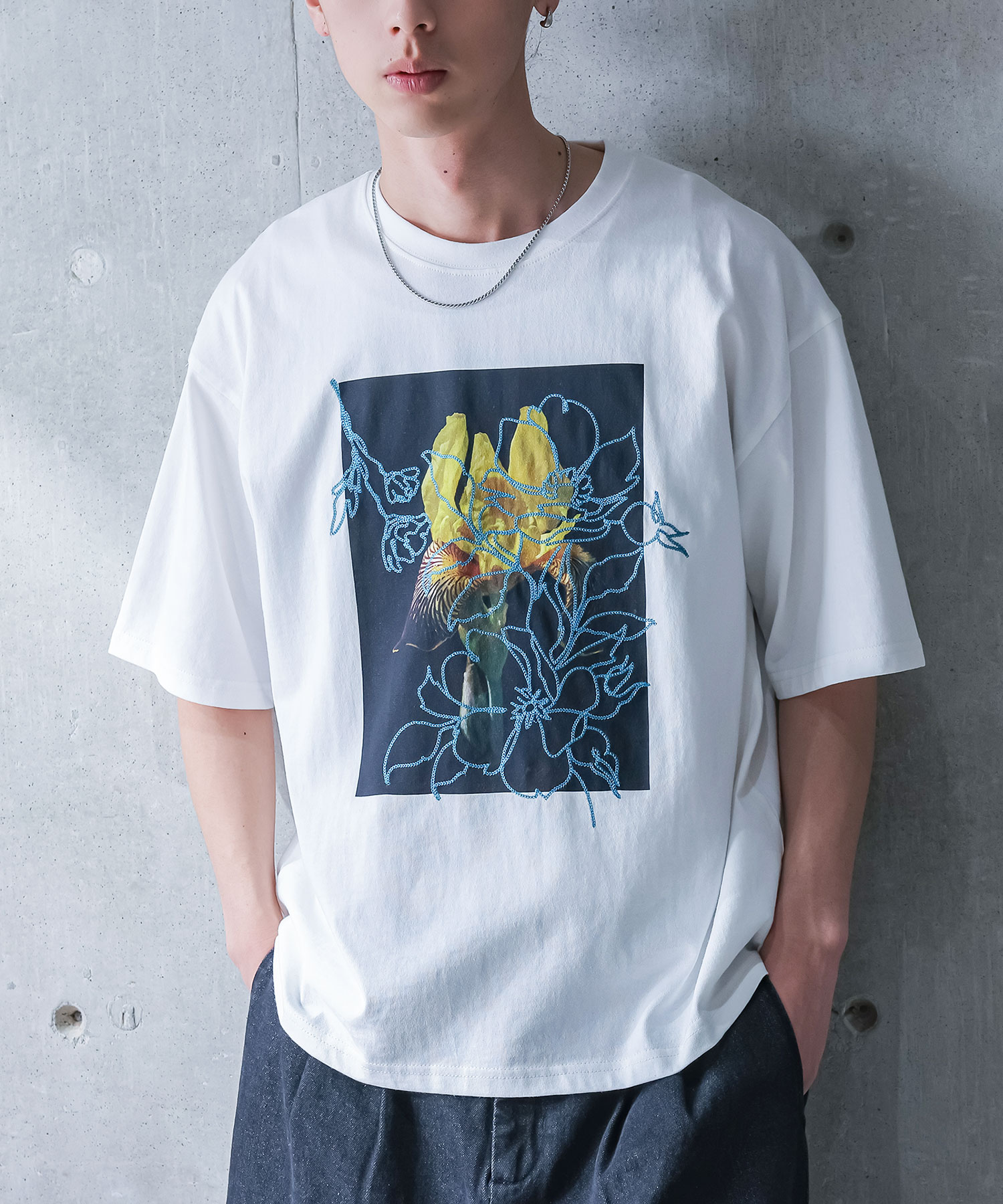 楽天市場】花柄（柄ロゴ）（Tシャツ・カットソー｜トップス）：メンズ 