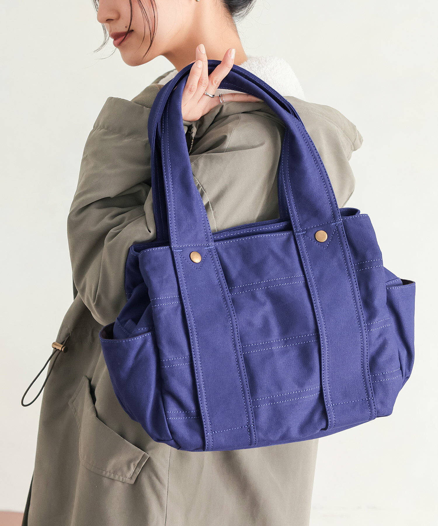 楽天市場】キャンバス トート（カラーネイビー）（トートバッグ