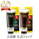 【公式】大島椿 ヘアカラートリートメント(白髪染め 毛染め ヘア カラートリートメント ヘアカラー ブラック ブラウン)椿油 無香料 無鉱物油 弱酸性 パラベンフリー ジアミンフリー 黒 黒髪 だんだん染まる 傷んだ髪も 自然な色合いに白髪を染める