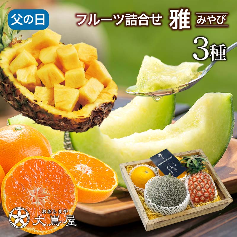 ＼父の日早期特典300円オフクーポン／ 父の日 ギフト プレゼント フルーツ 詰め合わせ 送料無料 旬果 3種 ギフトセット雅（みやび） 2024 国産 果物 フルーツギフト 健康ギフト フルーツ詰め合せ 盛り合わせ