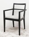 【新古品】【モデルルーム展示品】 FUJIEI (藤栄) TAG Arm Chair (タッグアームチェア) / W500 アームチェア ダークブラウン グレー 一人掛け 【U0405-03】