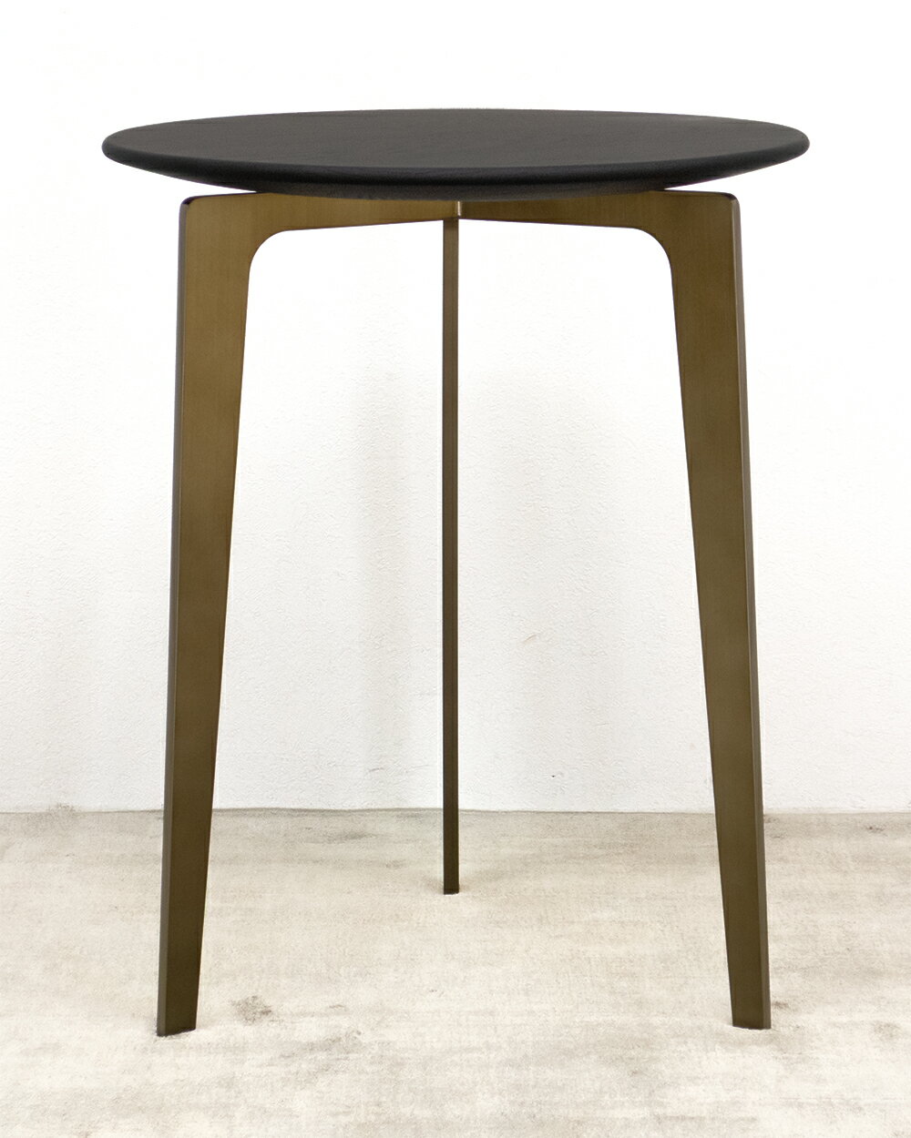 【新古品】 【モデルルーム展示品】 Ritzwell (リッツウェル) [OS TABLE] / φ400 円形 サイドテーブル コーヒーテーブル ブラック ブロンズ 【Z0220-02】