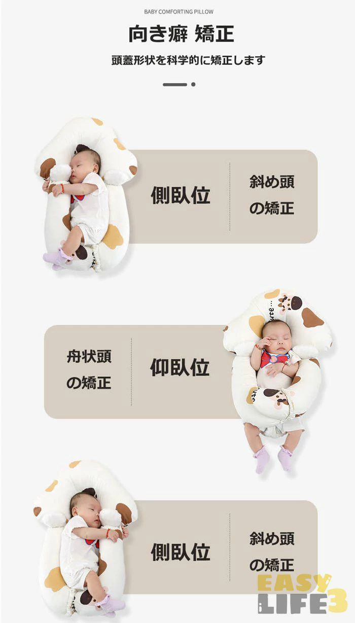 【子供へのギフト】高品質 ベビー枕 新生児 吐き戻し 絶壁 ベビーまくら ドーナツ枕 頭の形 ヘッドサポート ネックピロー 睡眠サポー 寝ハゲ対策 頭の形が良くなるト リバーシブル 通気性 寝返り防止 向き癖 矯正 赤ちゃん まくら 新生児 クッション 出産祝い 出産準備 JOLNN