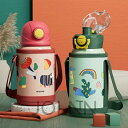 【子供へのギフト】3way 子供用水筒 ステンレスボトル 水筒 500ml 600ml 保冷 保温 魔法瓶 真空二重 ワンタッチ 直飲み コップ カバー付き ス...