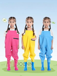 子供用ウェーダー 水遊び 撥水 誕生日 ギフト 赤ちゃん キッズ こども 砂場着 レインシューズ プレイウェア キッズ レインパンツ キッズ サロペット 砂場遊び 泥遊び パンツ 胴長 防水 防風 防汚 滑り止め田植え 田んぼ 用水路遊び 砂浜 貝拾い