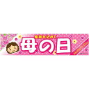 よこまく 母の日 ははの日 45×180cm のぼり 目立つ 四辺折り返し オリジナル 横幕 送料無料 C柄 C-38 配送区分N