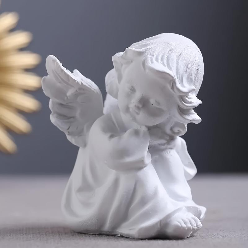 天使 フィギュア レジン製 かわいい 復古風 展翅 トチ 天使 トガイ 天使 フツメン 天使 セット インテリア 飾り デスクトップ ギフト 誕生日 ウェディング 撮影 小道具 合成樹脂 プラスチック リビングルーム 通年使用