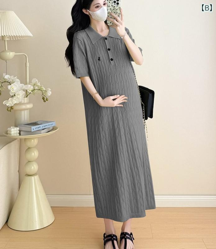 ワンピース レディース 妊婦 授乳服 マタニティワンピース マタニティウェア 半袖 ...