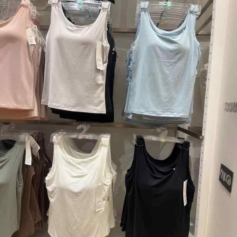タンクトップ レディース キャミソール インナー ブラトップ カップ付き カップ入り ノースリーブ 肌着 部屋着 ルームウェア アンダーウェア 下着 接触冷感 吸湿速乾 通気性 伸縮性 ストレッチ 快適 無地 トップス 普段使い デイリーユース 旅行 ト