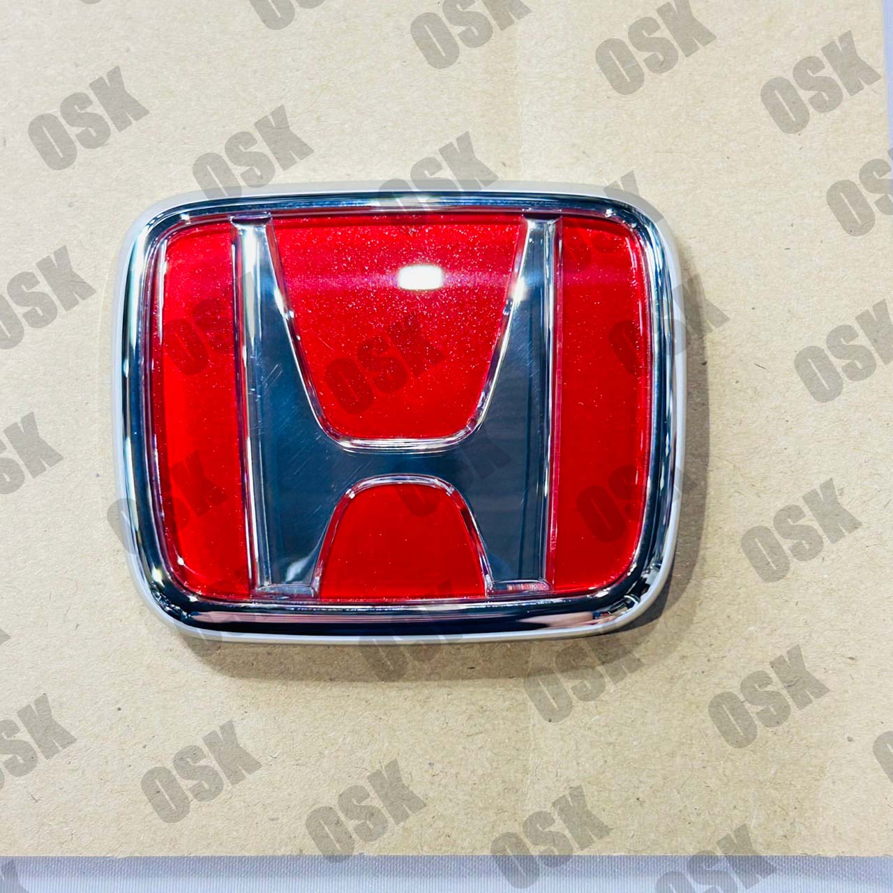 EK9シビック　ホンダ純正部品　タイプR 赤エンブレム　フロントセンター 部品番号75700-S03-Z00 本物　..