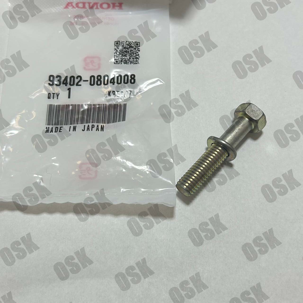 EK9シビック　ホンダ純正部品　タイプR 　ボルトワッシャー　8X40 部品番号93402-0804008 本物　正規　純正品