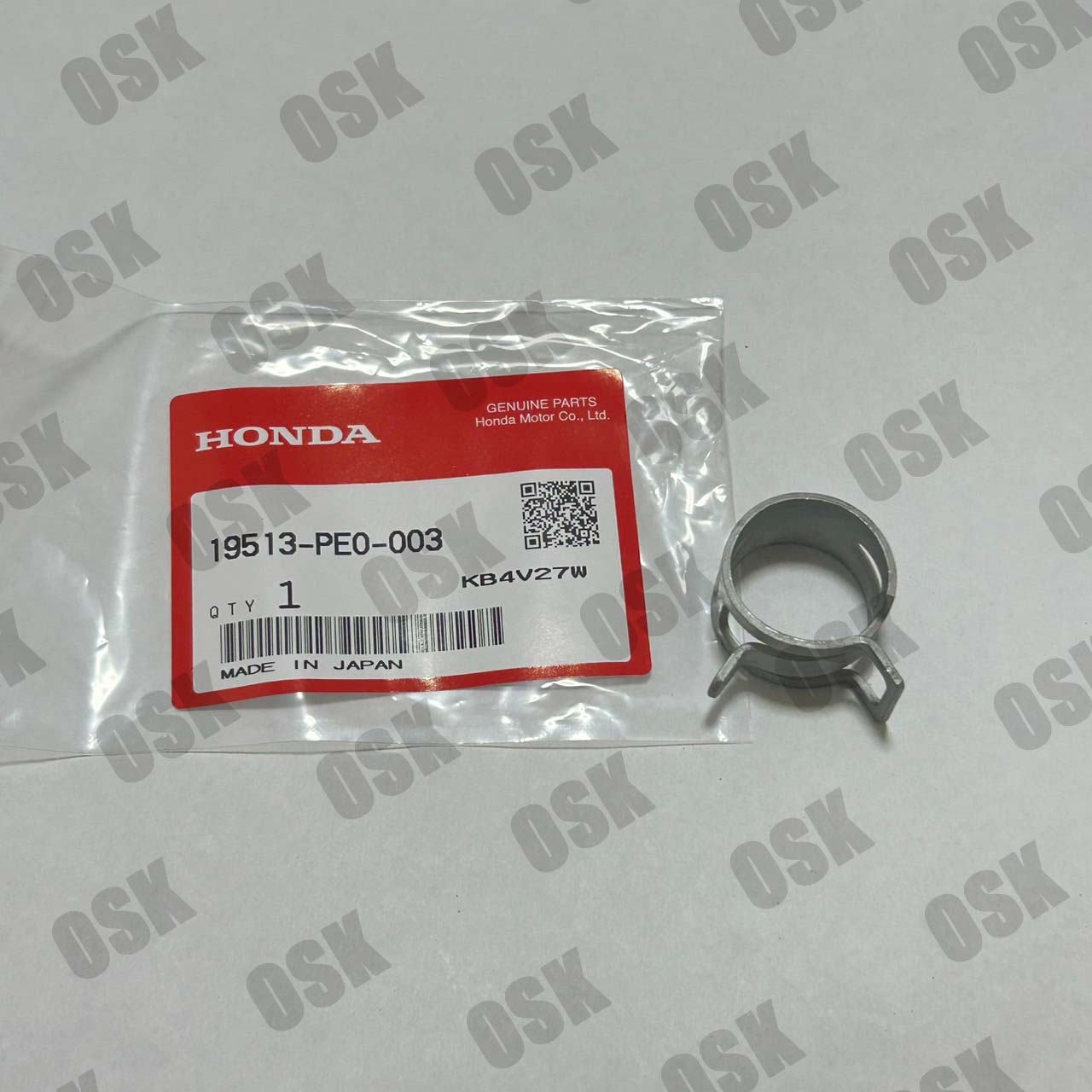 EK9シビック　ホンダ純正部品　タイプR 　クランプ、ウォーターホース（2　部品番号19513-PE0-003 本物　正規　純正品