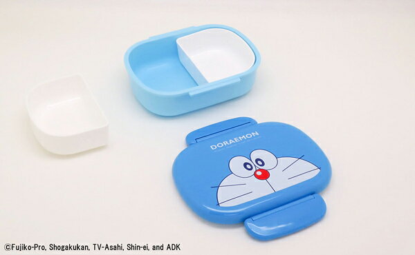 オーエスケー Styleの日本製 子供 弁当箱 360mL 食洗機対応 1段 お弁当箱 プラスチック 乾燥機対応 電子レンジ対応 レンジ対応 中子付 パッキン付 抗菌 小さめ ランチボックス こども用 BPAフリー 保育園 保育所 幼稚園 入園 準備 遠足 かわいい ドラえもん | OSK DORA PCR-7｜アングル3