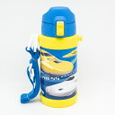 保冷専用 600mL ロック機能 ワンタッチ ステンレスボトル 真空二重構造 直飲み 水筒 子供 キッズ ワンプッシュ 肩掛け 紐 ひも 肩ひも付き 肩掛け付き 斜め掛け ショルダー お出かけ まほうびん かわいい 女の子 男の子 新幹線 | OSK SKS No.2 SBR-600D(3)