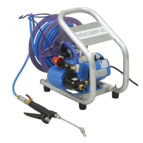 ホースリール付きの洗浄ポンプ●20mホースが標準装備●アルミフレーム採用で軽量設計ですので移動も楽々●圧力調整に便利なワンタッチダイヤル採用で6段階調整が可能●20mホースで高い所や給水場所が遠い場所でもホースだけ伸ばして洗浄可能寸法320...