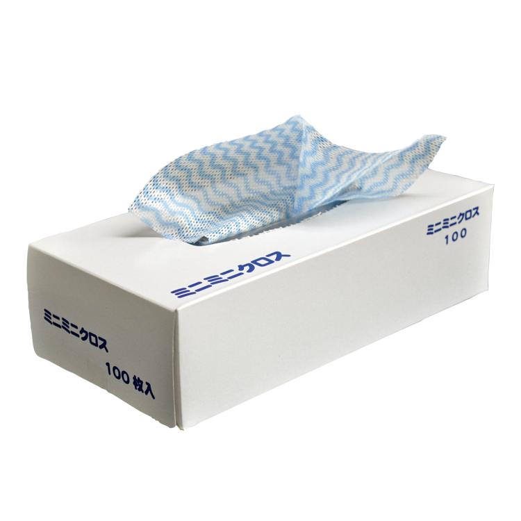 【クロス】ミニミニクロス（100枚入） Art.2425(アプソン)[オフィス 店舗 水回り 拭き取り］