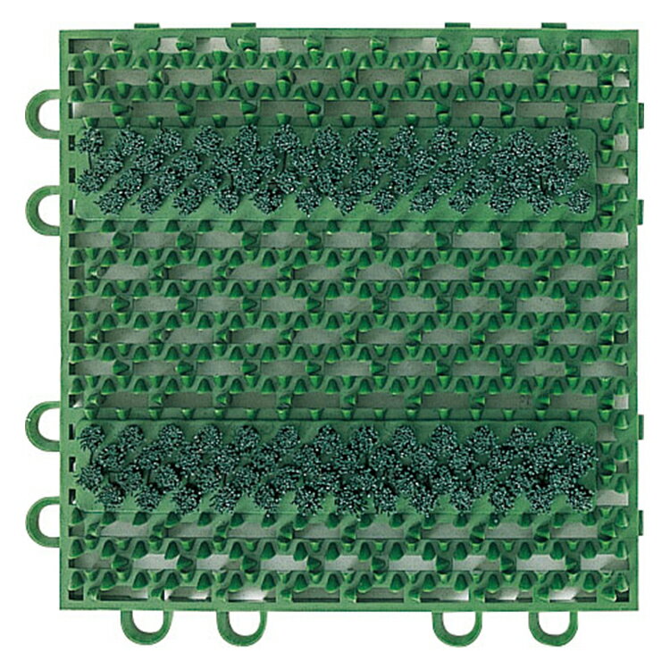 【マット】エバックブラシハードマットYL 本駒 150×150（山崎産業） [玄関 屋内 屋上]