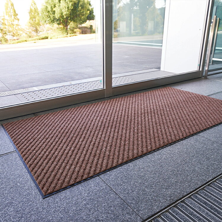 山崎産業 ロンハードマットNP-100 #12 900×1200 [風除室 玄関 屋内 高密度パイル 砂 ホコリ エントランス 出入口 店舗 オフィス 学校 作業現場 工場] [2]