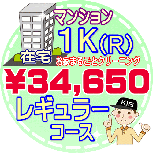 【お掃除Kis】【大阪・兵庫・京都にお住まいの方必見！】1K（1R）の「在宅」♪マンション／レギュラーコース（出張施…