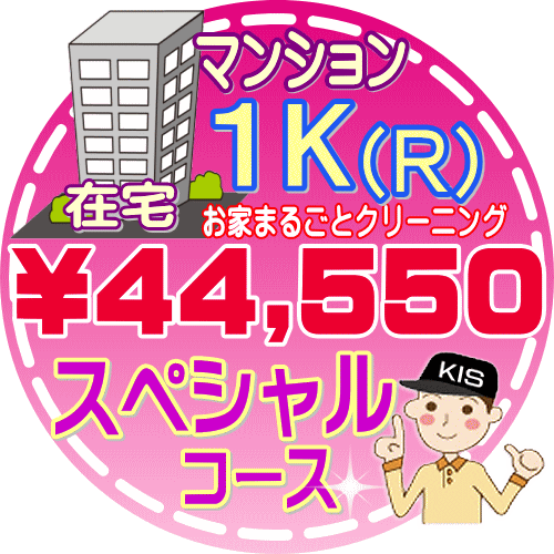 【大阪・兵庫・京都にお住まいの方必見！】1K（1R）の「在宅」♪マンション／スペシャルコース（出張施工）【延べ床面…