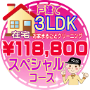 【お掃除Kis】【大阪・兵庫・京都にお住まいの方必見！】3LDK～4DKの「在宅」♪戸建て／スペシャルコース（出張施工）【延べ床面積：約90平米】