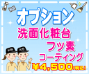 【オプション】洗面化粧台フッ素コーティング(防汚加工)(出張施工)
