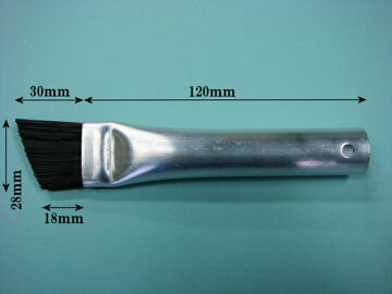 早乙女　スミッコブラシ　サッシ用（アルミ＋黒ブラシ）