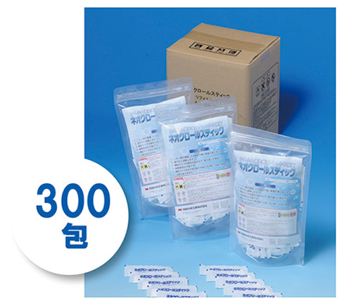 顆粒タイプ塩素剤　ネオクロールスティック　リフィルセット【100包×3パック】