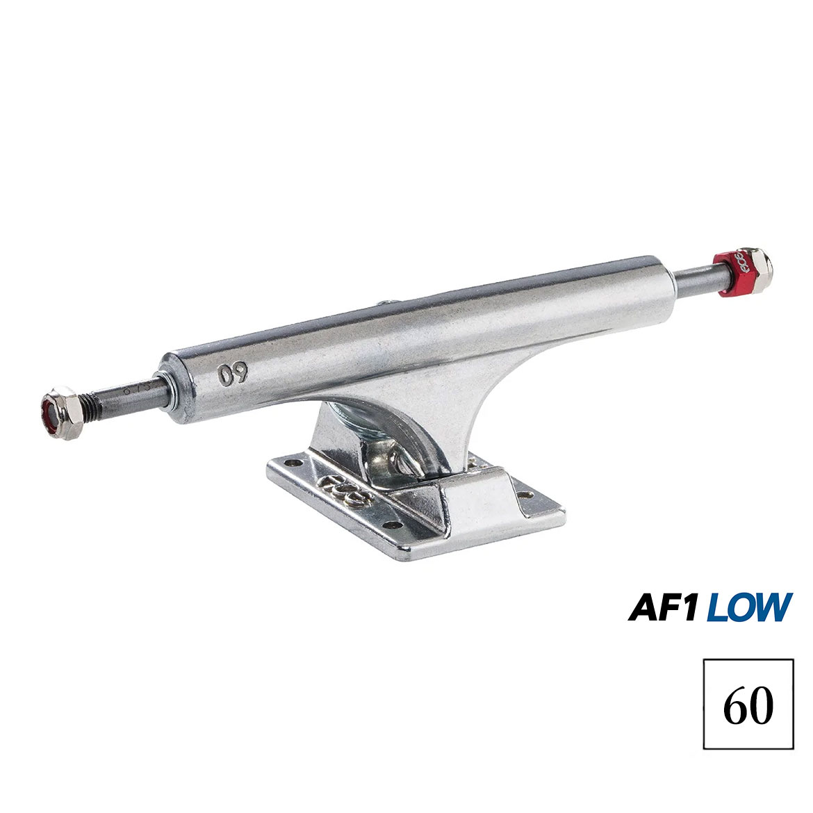  ACE TRUCKS (エース トラック) AF1 Truck LOW w/ Hollow Kingpin Polished 60 エーストラック スケートボード スケボー トラック LOW ロー ロートラック シルバー 2個1セット 