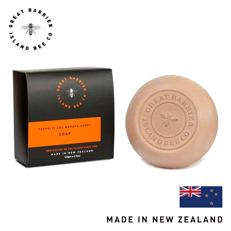 12/18(月) 再入荷 / GREAT BARRIER ISLAND BEE CO. (グレート バリア アイランド ビー) Manuka Honey Propolis Soap 140g 固形 石鹸 海外 ブランド 手洗い ボディソープ はちみつ プロポリス マヌカハニー 正規品 ニュージーランド クリスマス プレゼント 