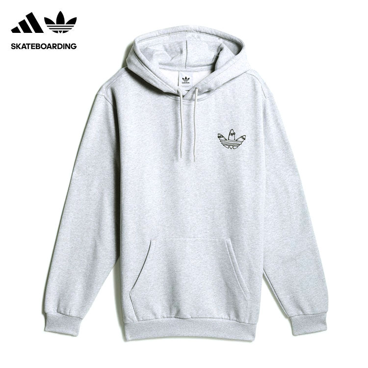 【正規輸入品】 adidas Skateboarding (アディダス スケートボーディング) HENRY JONES GRAPHIC HOODIE パーカー メンズ 大きいサイズ ブランド 裏起毛 カンガルーポケット ストリート 春物 グレー プルオーバー 【送料無料 / サイズ交換無料対象商品】【あす楽対応】