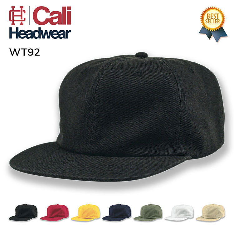 5/4(土) 再入荷 / Cali Headwear (キャリヘッドウェア) 6 Panel Unstructured Washed Cotton Twill - WT92 カリヘッドウェア キャップ 無地 メンズ ブランド おしゃれ 深め 春 夏 秋 冬 コットン ツイル 綿 やわらか 大きいサイズ 【メール便 / 送料無料】