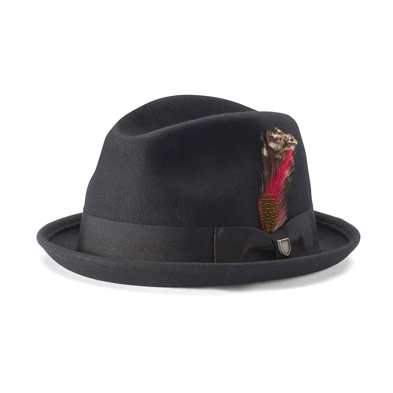 【正規輸入品】 BRIXTON (ブリクストン) GAIN FEDORA ブリクストン 帽子 ハット メンズ 秋冬 黒 中折れハット フェルト 【送料無料】【あす楽対応】