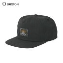  BRIXTON (ブリクストン) DEL SOL MP SNAPBACK ブリクストン スナップ バック brixton キャップ メンズ スナップバックキャップ 帽子 ブランド 平つば ひらつば 刺繍 ワッペンロゴ 白 ホワイト 春夏 