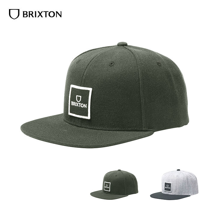 【正規輸入品】 BRIXTON (ブリクストン) ALPHA SQUARE MP SNAPBACK ブリクストン キャップ メンズ ブランド 帽子 平つば フラット アジャスター スナップバック 春夏 黒 57-62cm 【送料無料】【あす楽対応】