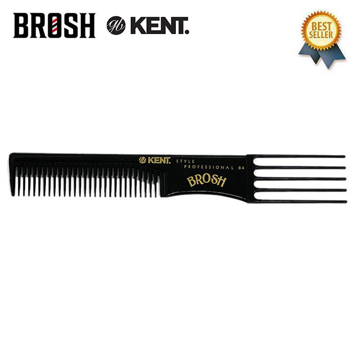 4/15(月) 在庫補充 / KENT × BROSH COLLABORATION NEEDLE COMB BROSH ポマード BROSH POMADE ブロッシュ ポマード ケント バーバー コーム くし 櫛 メンズ ギフト 【メール便 / 送料220円】【あす楽対応】