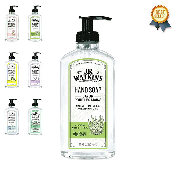 再販＼パッケージリニューアル／ 【正規輸入品】 J.R. Watkins (ジェイアールワトキンス) Gel Hand Soap 325ml ジェイアールワトキンス ハンドソープ 液体 オシャレ 本体 ボトル 出産内祝い 引越し ギフト 高級 プレゼント おしゃれ JRワトキンス 【あす楽対応】のサムネイル